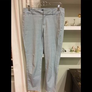 Checkered ankle pants